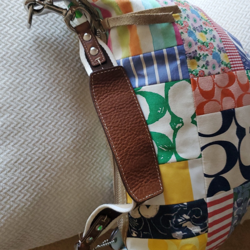 Coach Hamptoms Patchwork Hobo Bag - Picture 16 of 17
